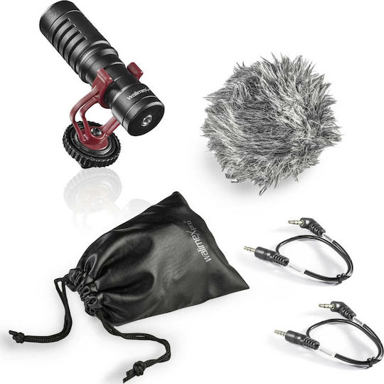 Walimex Directional Microphone Vlog Μικρόφωνο 3.5mm Shock Mounted για Κάμερα