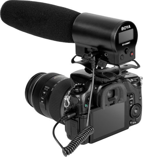 Boya BY-DMR7 Condenser (Small Diaphragm) Microphone Shock Mounted for Camera in White Color