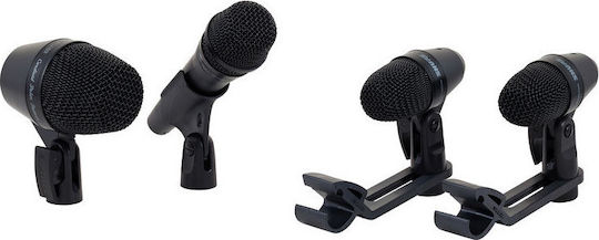 Shure PG Alta Drum Microphone Kit 4 Set Δυναμικό XLR Microphone Shock Mounted for Studio