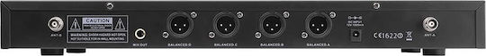 Power Dynamics PD504H 4x 50 Channels UHF Set 4 Set Wireless Δυναμικό Microphone Handmade for Vocals