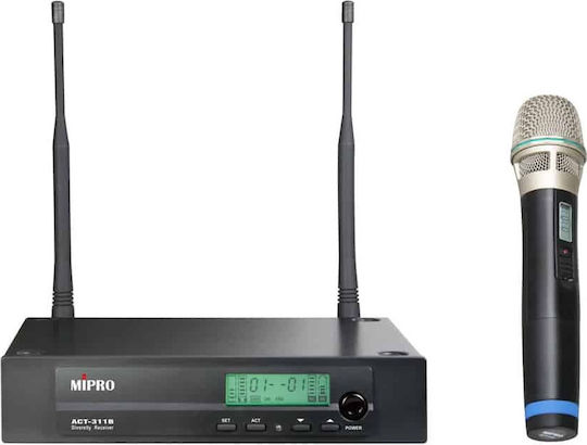 Mipro ACT 313H59 Set Drahtlos Δυναμικό Mikrofon Handgemacht für Gesang
