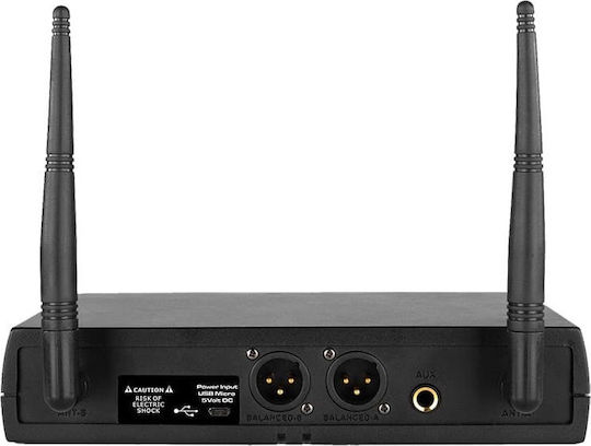 Vonyx WM62 Set Drahtlos Δυναμικό Mikrofon Handgemacht für Gesang