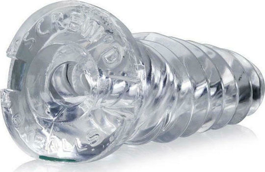 Oxballs Screwd Super Squishy Corkscrew Jackoff Penis Extension Transparent 17.8cm