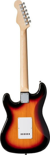 Soundsation Rider S Elektrische Gitarre Stratocaster mit SSS Tonabnehmerkonfiguration Standard