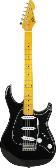 Peavey Raptor Plus Electric Guitar Stratocaster with SSS Pickup Configuration Custom Black