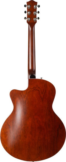 Godin 5th Avenue Uptown Elektrische Gitarre mit SS Tonabnehmerkonfiguration Brown mit Tasche