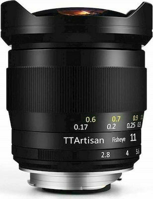 TTArtisan Full Frame Camera Lens M11mm F2.8 Fisheye for Sigma L Mount Black