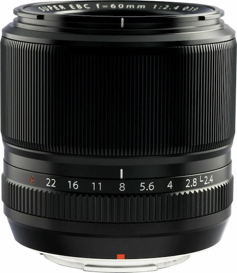 Fujifilm Crop Camera Lens Fujinon XF60mm F2.4 R Standard / Macro for Fujifilm X Mount Black