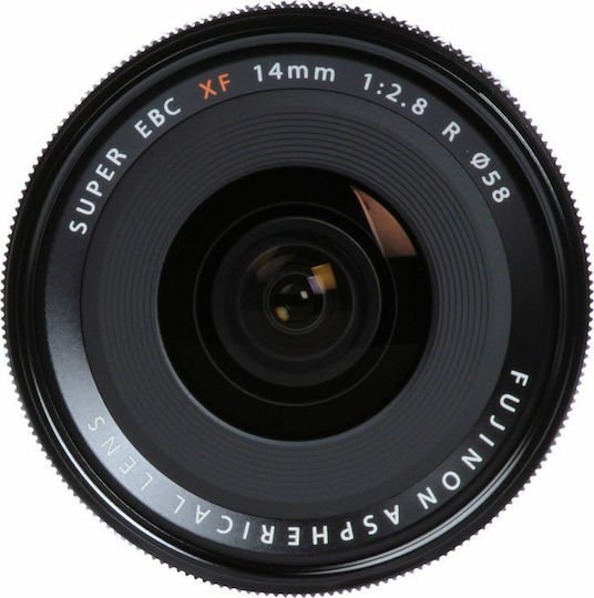 Fujifilm Crop Φωτογραφικός Φακός Fujinon XF14mm F2.8 R Wide Angle για Fujifilm X Mount Μαύρος