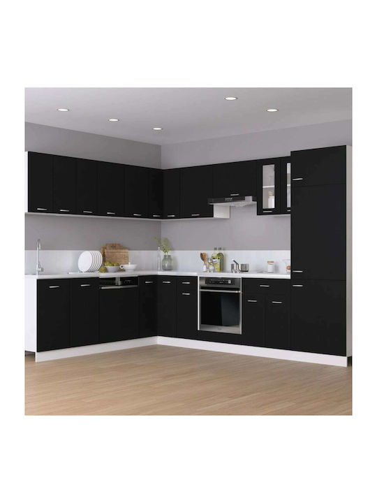 Lower Oven Cabinet Black 60x46x81.5cm