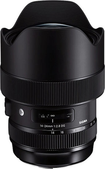 Sigma Full Frame Φωτογραφικός Φακός 14-24mm f/2.8 DG HSM Art Wide Angle Zoom για Nikon F Mount Μαύρος