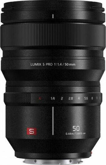 Panasonic Cadru complet Obiectiv Foto Lumix S PRO 50mm f/1.4 Fix pentru Montura Leica L Black