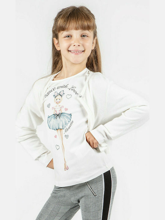 Alouette Kids Bolero Jacket White