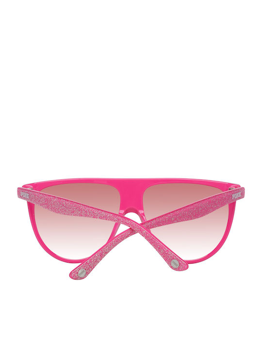 Victoria's Secret Women's Sunglasses with Pink Plastic Frame and Pink Lens PK0015 72T