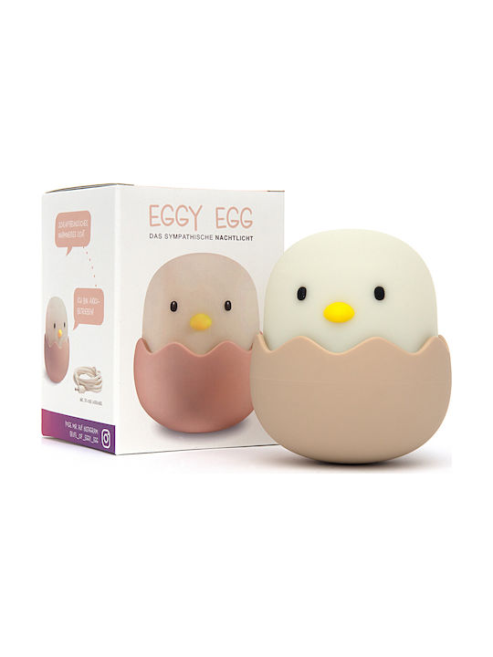 Josef Niermann Led Kids Decorative Lamp Eggy Egg Beige 11.8x10.4x10.4εκ.