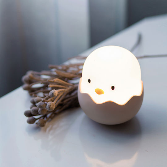 Josef Niermann LED Kinder Dekorative Lampe Eggy Egg Beige 11.8x10.4x10.4εκ.