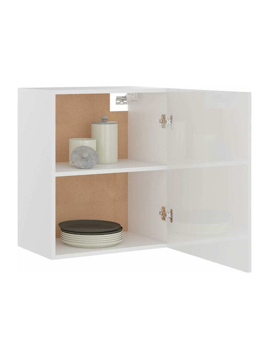 Wall Cabinet Λευκό L50xW31xH60cm