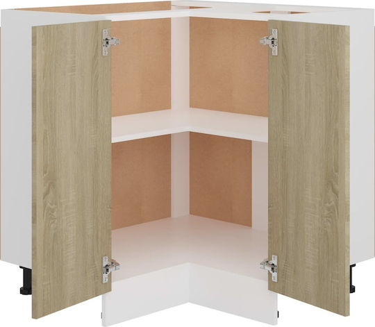 Corner Cabinet Floor Sonoma Oak 75.5x75.5x80.5pcs