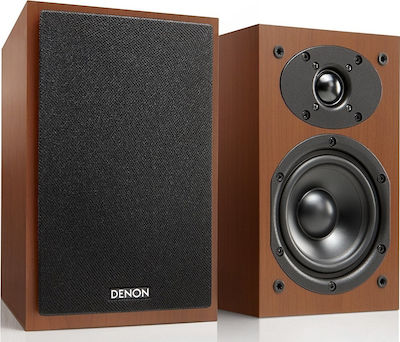 Denon SC-M41 Ζεύγος Ηχείων Hi-Fi Βιβλιοθήκης 60W 2 Δρόμων Π14.5xΒ23.4xΥ23.8εκ. Καρυδιά