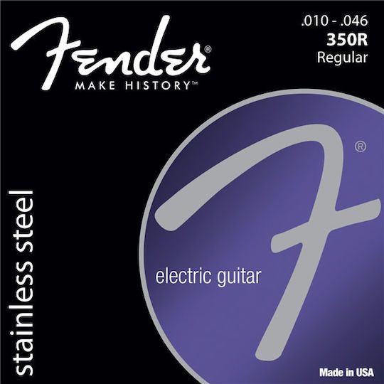 Fender Комплект Неръждаема стомана Хорди за Електрическа китара Stainless Steel 350's 350R 10 - 46"