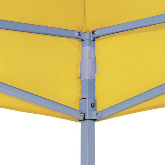 vidaXL Pavillonabdeckung Gelb mit PVC-Beschichtung 3x3m