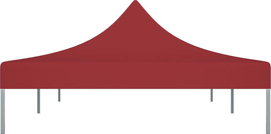 vidaXL Pavillonabdeckung 270gr/m² Burgundisch mit PVC-Beschichtung 6x3m