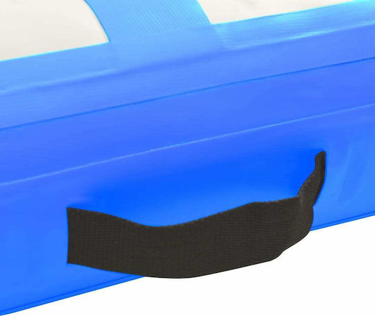 vidaXL Fitnessmatte für Kunstturnen Blau mit Pumpe (800x100x20cm)