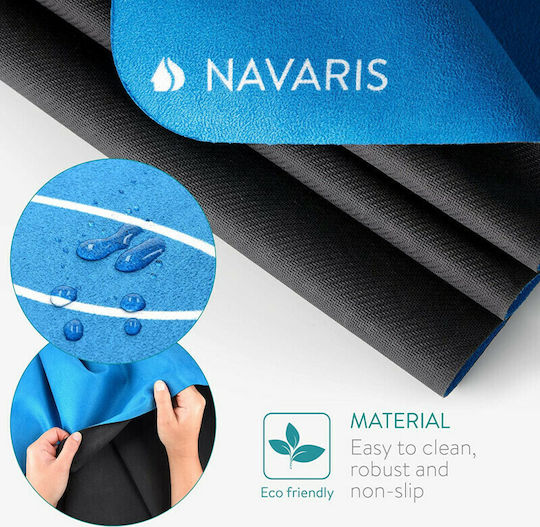 Navaris Foldable Exercise Mat Blue (183x61x0.15cm)