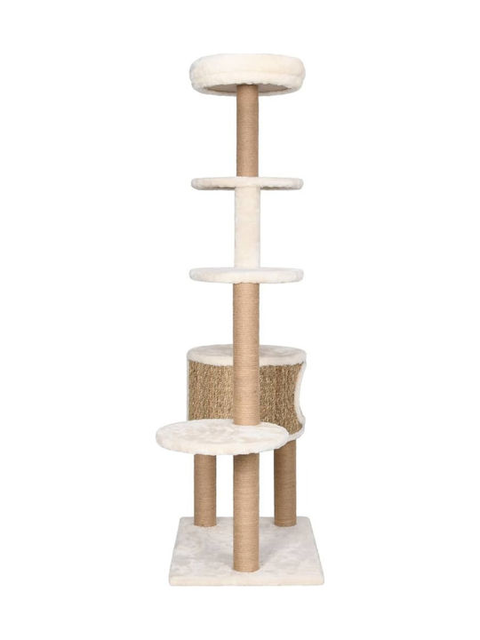 vidaXL Scratching Post Cat Trees Beige 5 levels 60x40x148cm