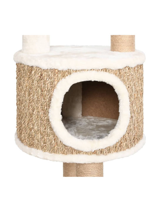 vidaXL Scratching Post Cat Trees Beige 5 levels 60x40x148cm