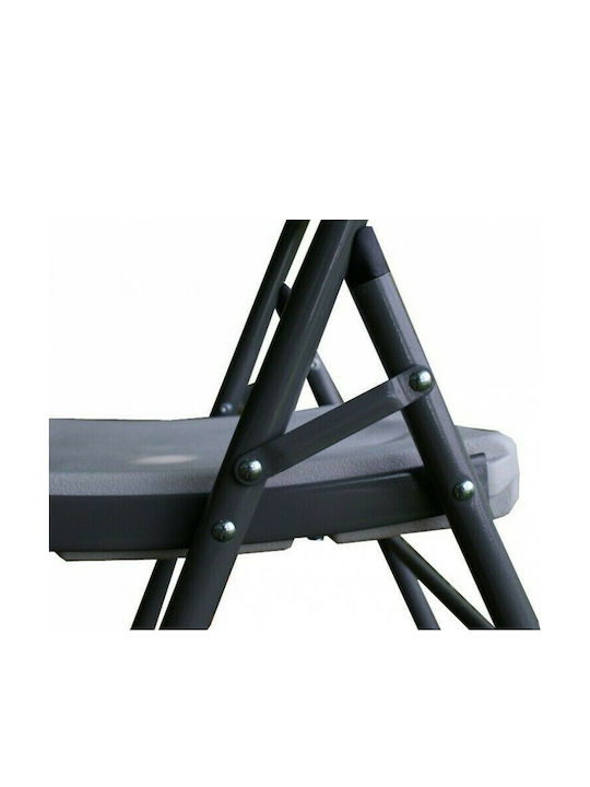 Scaun de exterior Metalic Alb 43x55x80cm
