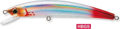 Yo-Zuri R1125 Crystal Minnow Floating Nalucă Artificială Pește de pescuit cu undița No1 13cm/19gr HBGS