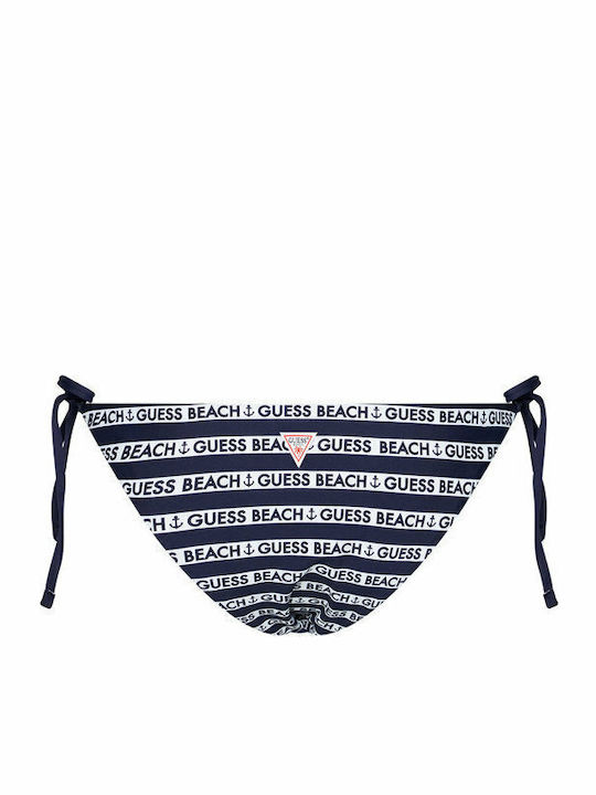 Bikini Bottoms with Laces Navy Blue