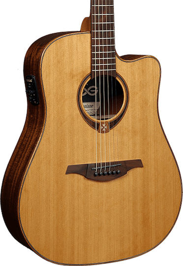 Lag Ακουστική Κιθάρα Tramontane T118DCE Cutaway Natural Satin