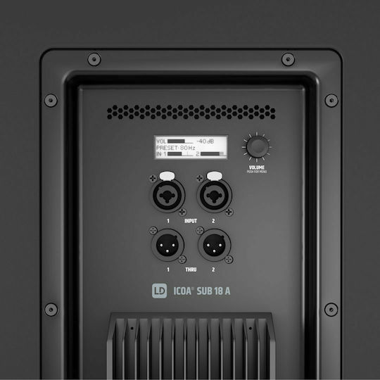 LD Systems ICOA 18 A LDICOASUB18A Autoîntăritor Subwoofer PA 600W 18" 62.6x63.7x67.2cm.