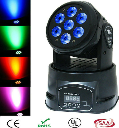 Art Sound Φωτορυθμικό Wash LED με Ρομποτική Κεφαλή Mini RGBW