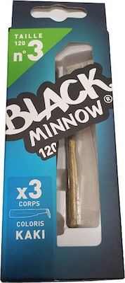 Fiiish Minnow No3 Künstlicher Köder No3 12Stück Black Set 3Stück