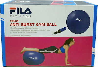 Fila Gym Ball FN-21039 Übungsbälle Pilates 65cm in Blau Farbe