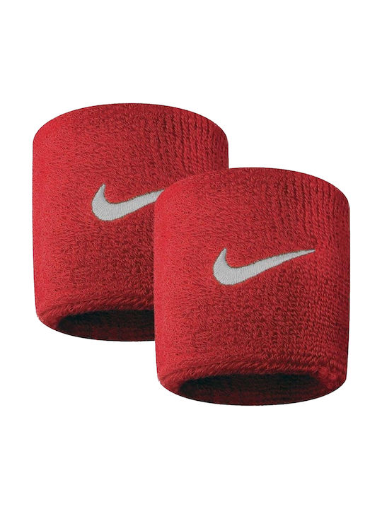 Nike Swoosh Athletic Wristbands Red