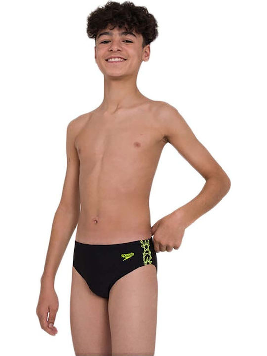 Speedo Παιδικό Μαγιό Σλιπ Μαύρο