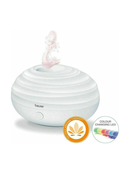 Beurer Lumini LED Dispozitiv de aromaterapie Ultrasonic LA 20 cu temporizator Alb 80ml 60629