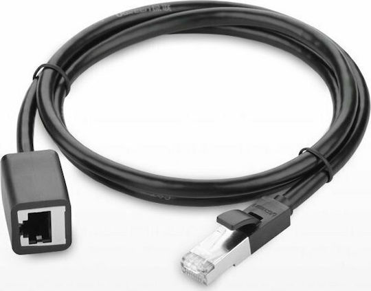 Ugreen F/FTP Cat.6 (Gigabit) Καλώδιο Δικτύου Ethernet 2m Μαύρο