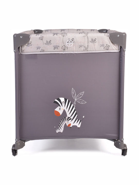 Cangaroo Africa Playpen with Mattress Gray 125x65cm