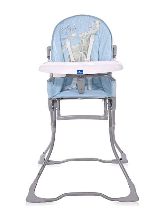 Lorelli Tender Marcel Foldable Highchair with Metal Frame & Fabric Seat Blue