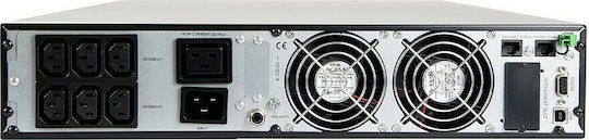 Green Cell Online RTII UPS On-Line 3000VA 2700W mit 6 IEC Steckdosen