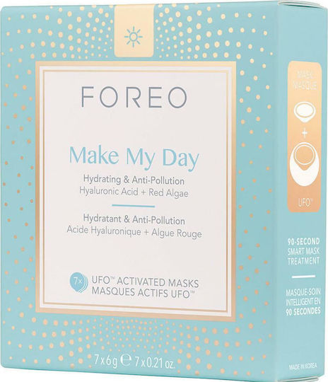 Foreo Make My Day Sheet Μάσκα Προσώπου για Ενυδάτωση 7 τμχ x 6gr