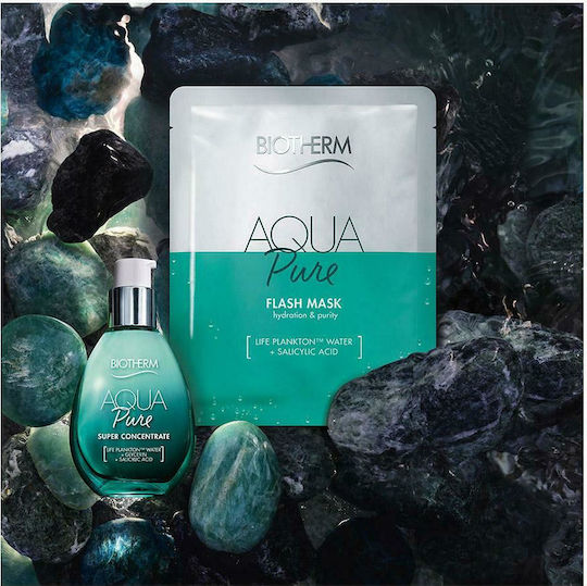 Biotherm Aqua Pure Sheet Μάσκα Προσώπου για Θρέψη 31gr