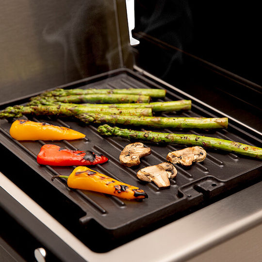 Broil King Baking Plate Double Sided with Cast Iron Flat & Grill Surface 27x31cm