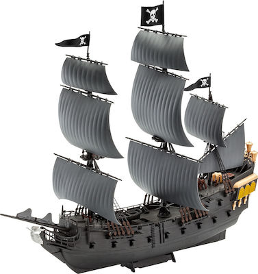 Revell Pirates of Caribbean Black Pearl Modeling Figure Ship 112 Pieces in Scale 1:150 26x23.5cm.