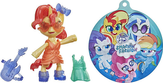 Hasbro Miniature Toy Smashin' Fashion Figure Sunset Shimmer My Little Pony for 5+ years Years Old 10cm